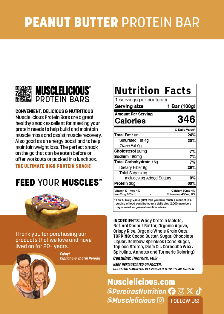 MUSCLELICIOUS® Peanut Butter Protein Bar