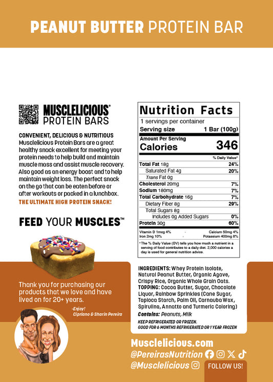 MUSCLELICIOUS® Peanut Butter Protein Bar