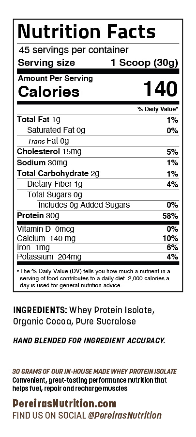 Chocolicious Protein Powder (3 LBS)