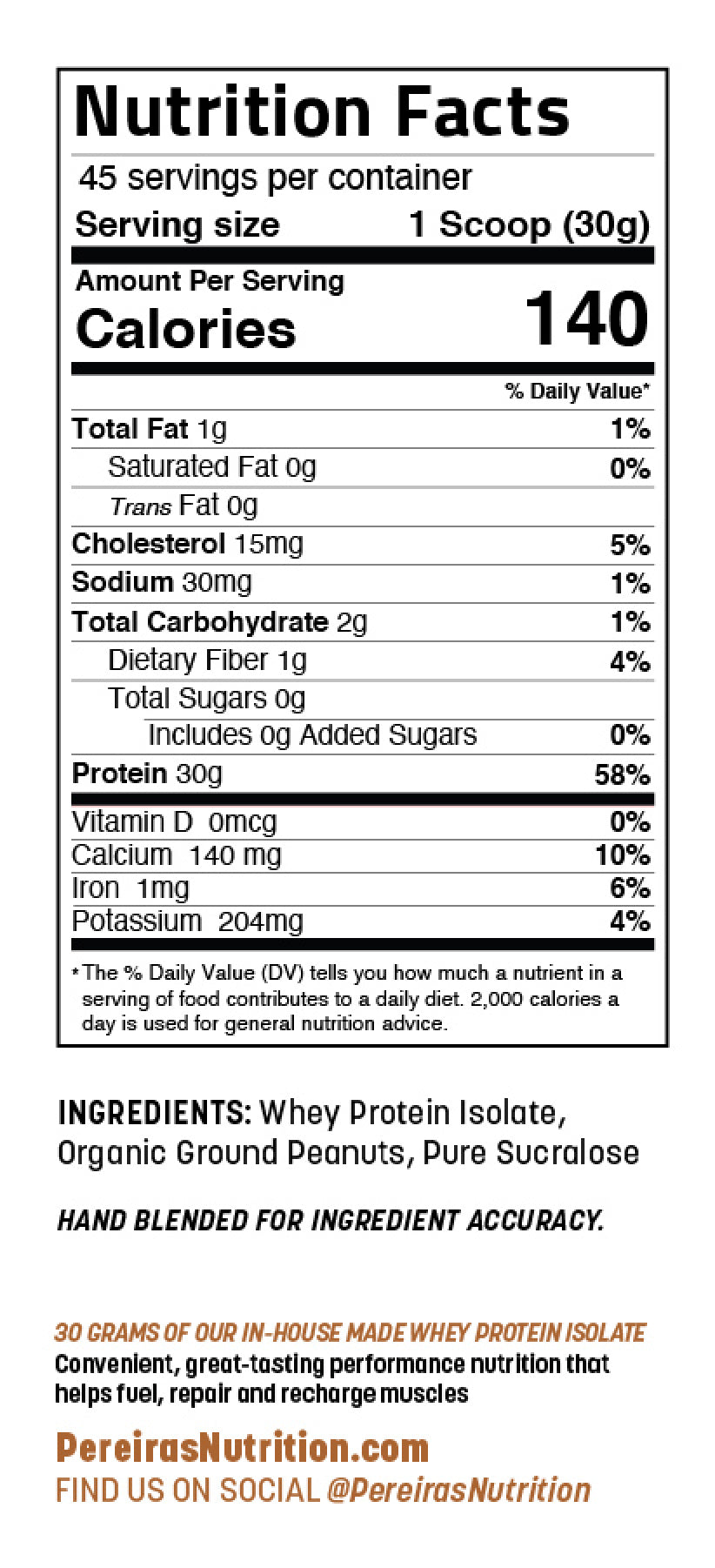 Peanutlicious Protein Powder (3 LBS)